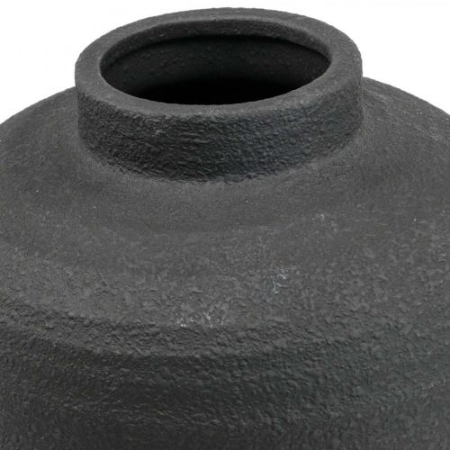 Floristik24 Vase Céramique Noir Vases Décoratifs Grand Ø18.5cm H40cm