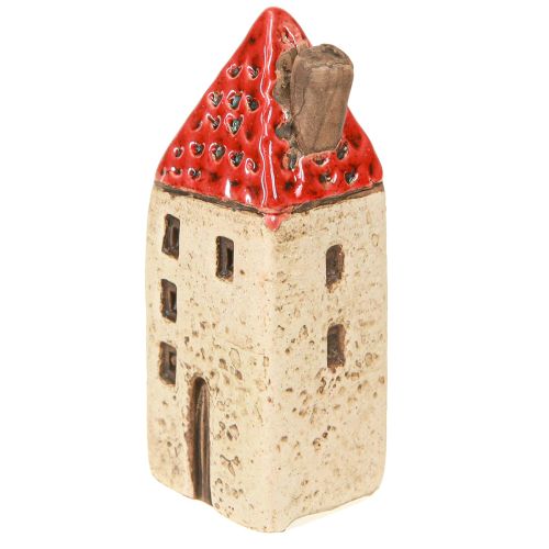 Article Maisons en céramique, petites maisons décoratives, décoration d&#39;automne, H8cm, 6 pièces