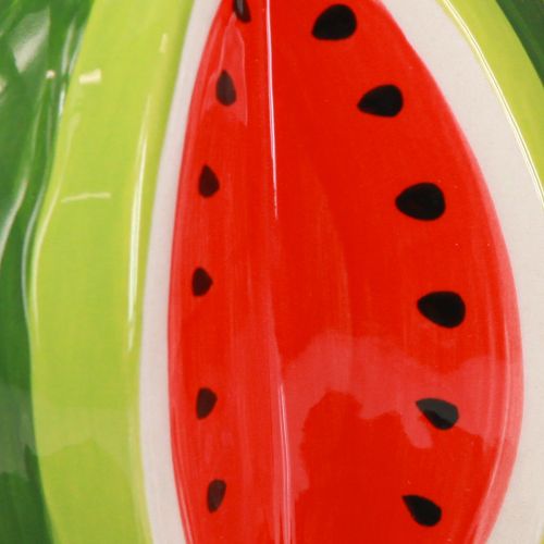 Article Vase en céramique pastèque vase décoratif en céramique H12cm