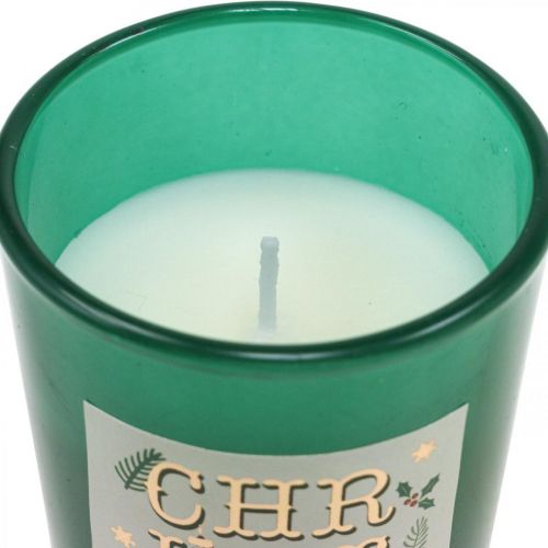 Floristik24 Bougies parfumées dans un coffret cadeau en verre Bougies de Noël 7cm 3pcs