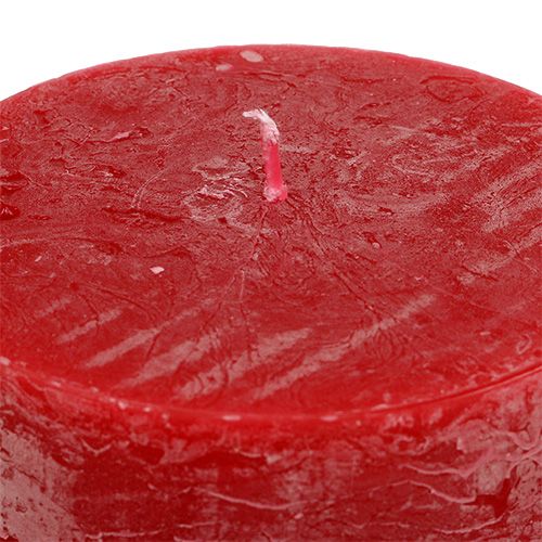 Floristik24 Bougie rouge 100mm x 150mm teinte 4pcs