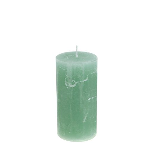 Floristik24 Bougie de Noël jade 50mm x 100mm 12pcs
