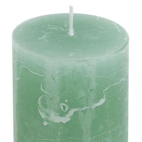 Floristik24 Bougie de Noël jade 50mm x 100mm 12pcs