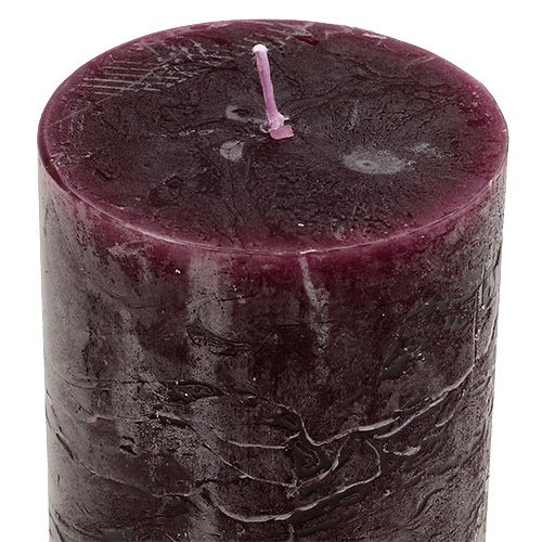 Floristik24 Bougie 60mm x 100mm Bordeaux 8 pcs