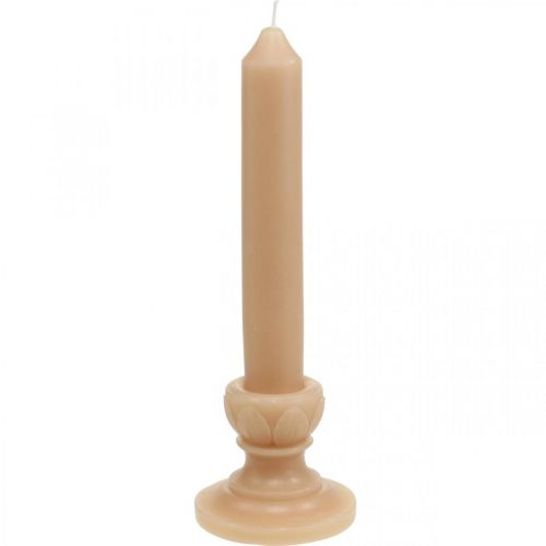 Déco Tige Bougie Saumon Bougie Nostalgique Décoration Cire Couleur Pleine 25cm