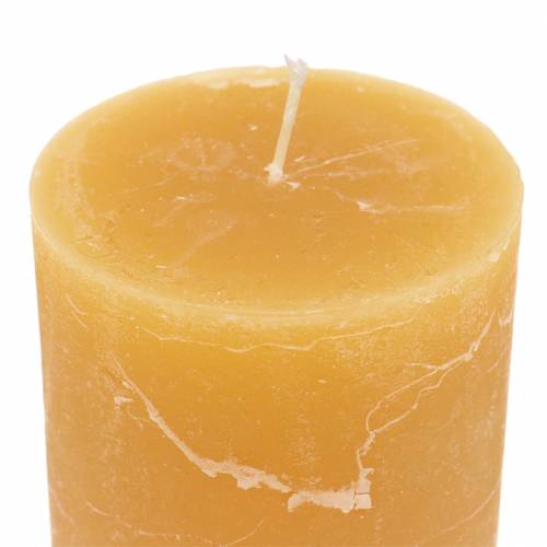 Article Bougies de couleur unie couleur miel 85×150mm 2pcs