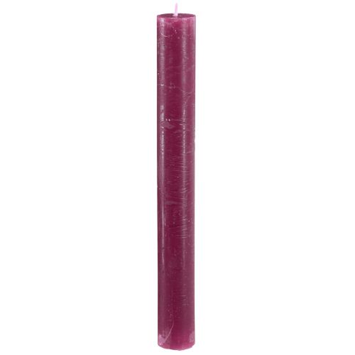 Bougies Bougies bâton Berry de couleur unie 34x300mm 4 pcs
