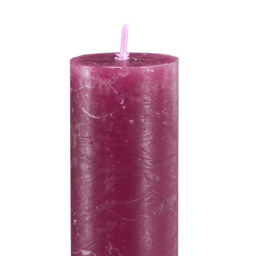 Article Bougies Bougies bâton Berry de couleur unie 34x300mm 4 pcs