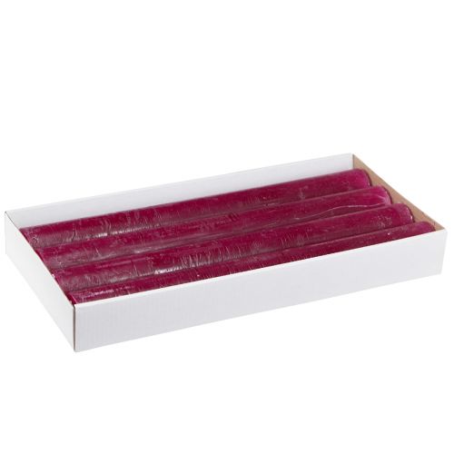Article Bougies Bougies bâton Berry de couleur unie 34x300mm 4 pcs