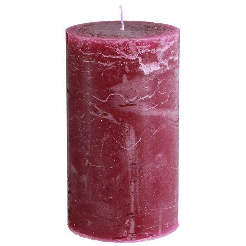 Article Bougies colorées à travers des bougies piliers Berry 85×150mm 2 pcs
