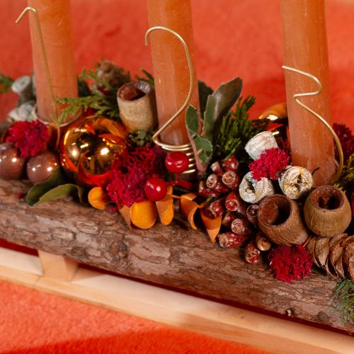 Article Décoration de bougies chiffres de l'Avent 1-4 métal doré mat H10cm 4 pcs