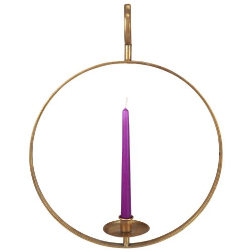 Article Bougeoir à suspendre décoration métal doré vintage Ø38/H48cm