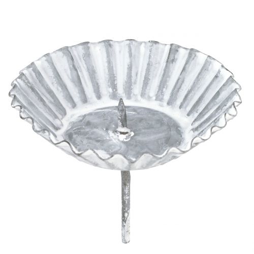 Floristik24 Moule à pâtisserie bougeoir gris Ø8,5cm H7,5cm 1pc