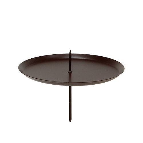 Bougeoir marron Ø7cm 4 pcs