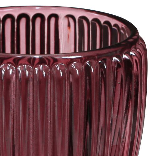 Article Bougeoir verre Berry lanterne rétro Ø7cm H7cm 6 pcs
