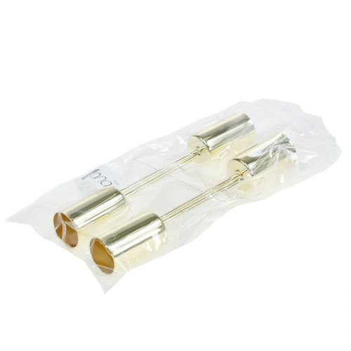 Article Bougeoir doré pour bougies bâtons Ø2,2cm 4 pcs