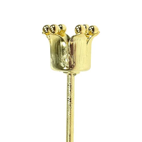 Floristik24 Bougeoir couronne or 4 pcs
