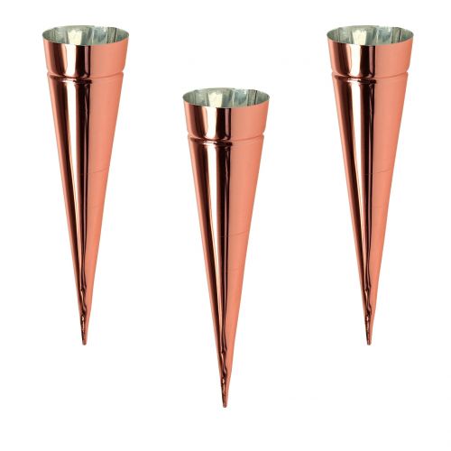 Bougeoir cuivre Ø4.5cm H14cm 8pcs