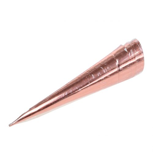 Floristik24 Bougeoir cuivre Ø4.5cm H14cm 8pcs