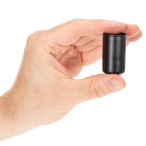 Porte-bougie magnétique rond, noir mat, pour bougies coniques de 25 mm, lot de 4 | Floristik24.fr