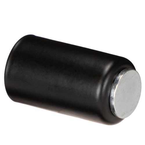 Porte-bougie magnétique rond, noir mat, pour bougies coniques de 25 mm, lot de 4 | Floristik24.fr