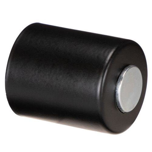 Set de 4 bougeoirs magnétiques en métal noir mat pour bougies de 3,4 cm | Floristik24.fr