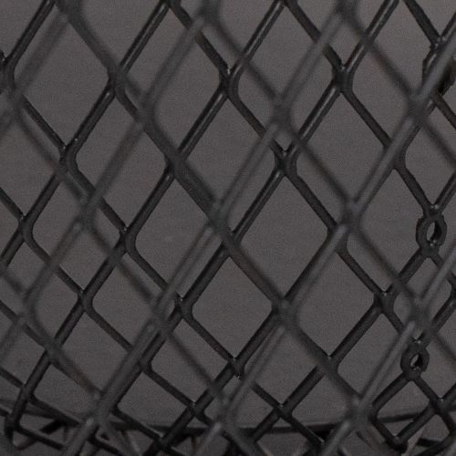 Bougeoir en fil de fer noir, Ø 28,5/18 cm, lot de 2 | Floristik24.fr