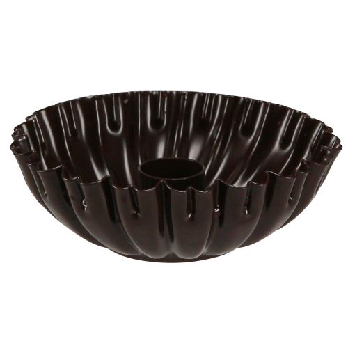 Article Bougeoir moule à gâteau vintage marron foncé Ø11,5cm 4pcs