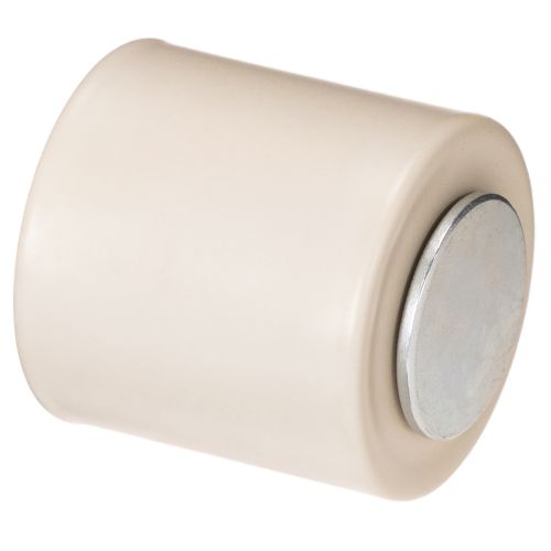 Set de 4 bougeoirs magnétiques en métal taupe pour bougies de 4 cm | Floristik24.fr