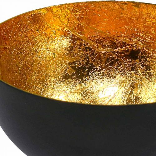 Article Décoration de table Bol de Noël noir doré Ø10cm H5cm