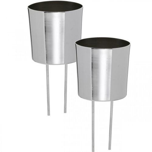 Article Bougeoir à coller photophore argent Ø5cm 4 pcs