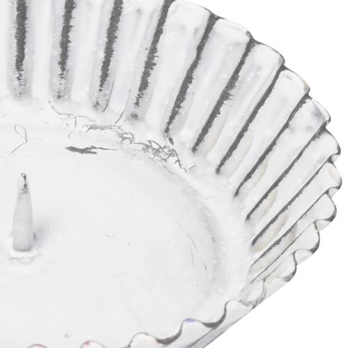Article Bougeoir enfichable moule à gâteau blanc Ø10cm 4pcs