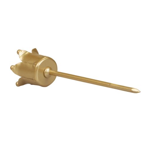 Floristik24 Bougeoir Couronne de l'Avent bougeoir couronne dorée Ø2,5cm 4pcs