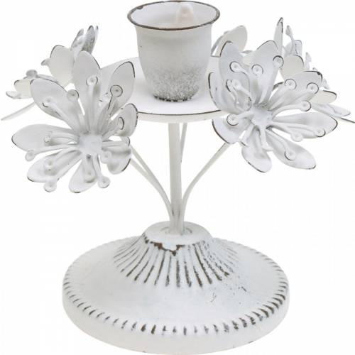 Floristik24 Décoration de bougie, ressort, bougeoir à fleurs, décoration en métal pour le mariage