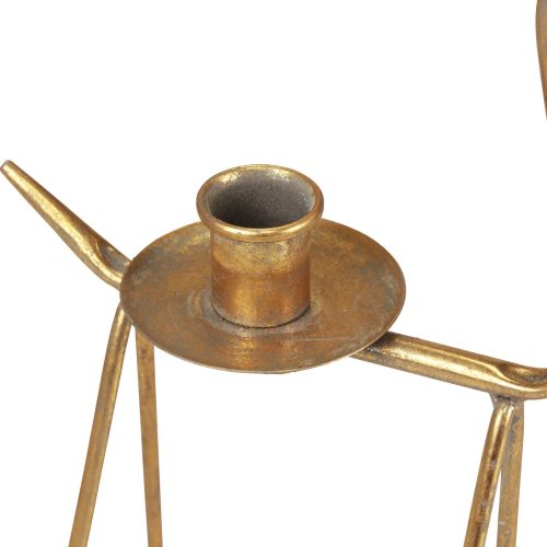 Floristik24 Bougeoir métal cerf bougeoir décoratif H38,5cm