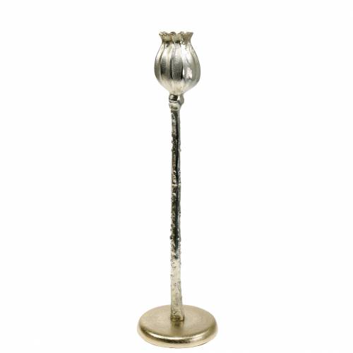 Floristik24 Chandelier Fleur De Pavot Champagne H41cm