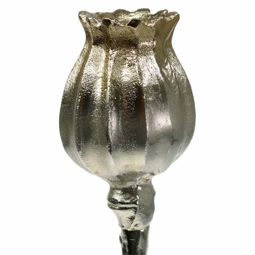 Floristik24 Chandelier Fleur De Pavot Champagne H34cm