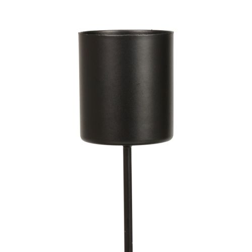 Floristik24 Bougeoir enfichable bougeoir noir Ø3,5cm 4 pcs