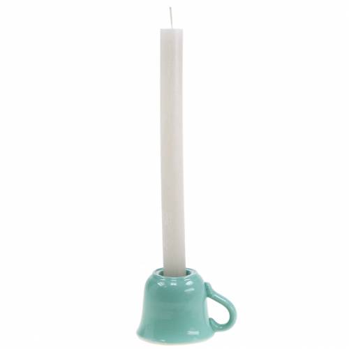 Floristik24 Bougeoir coupe Ø7.5cm H6cm vert 3pcs