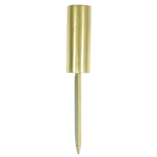 Article Bougeoir pour bougies bâton étroit doré Ø2,2cm H15cm 4pcs