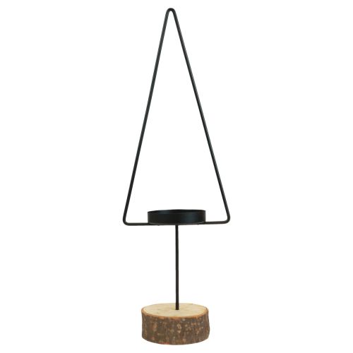 Floristik24 Bougeoir Noël, photophore métal noir 37cm