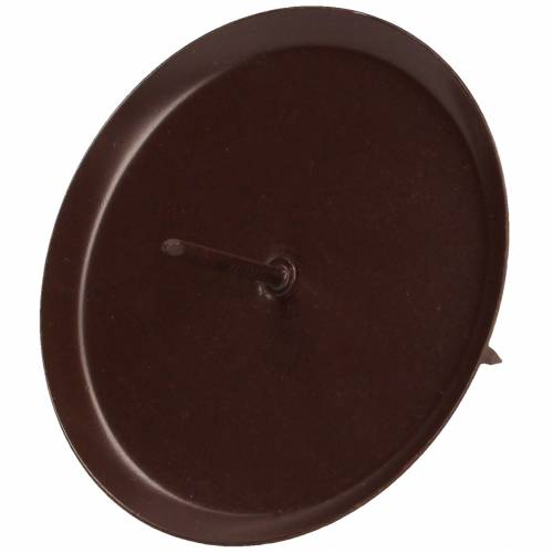 Floristik24 Bougeoir marron Ø6cm 4 pcs