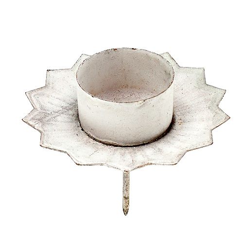 Article Bougeoir pour bougie chauffe-plat Crème Ø9cm 4pcs
