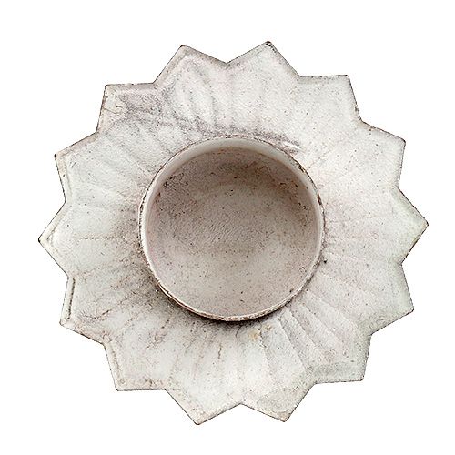 Article Bougeoir pour bougie chauffe-plat Crème Ø9cm 4pcs