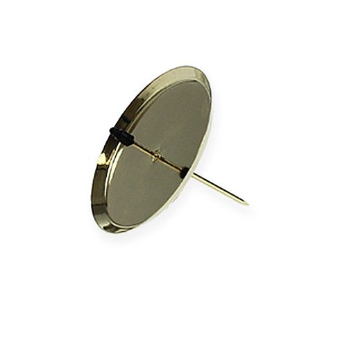 Bougeoir doré Ø7cm 4pcs