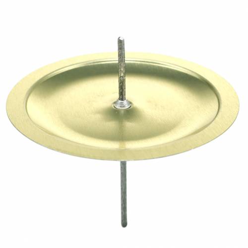 Floristik24 Bougeoir avec épine dorée Ø6cm 36 pcs
