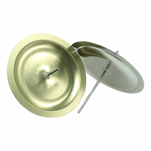 Floristik24 Bougeoir avec épine dorée Ø6cm 36 pcs