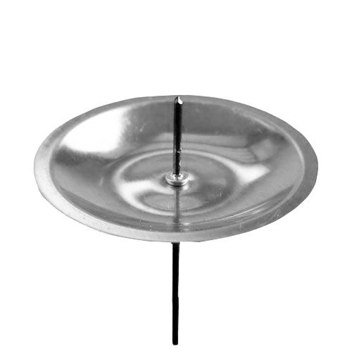 Floristik24 Bougeoir avec épine argent Ø8cm 16 pcs