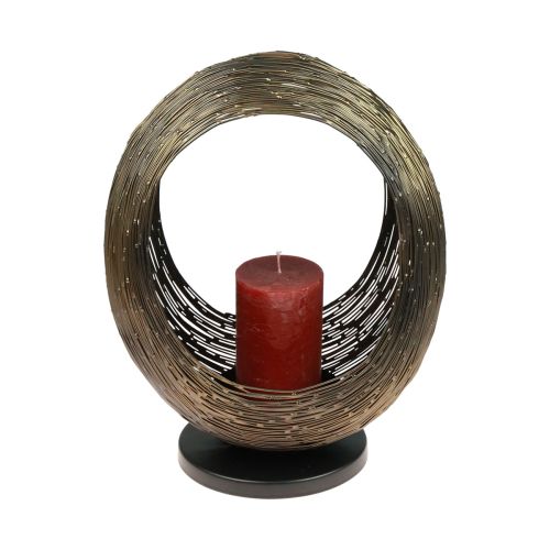 Floristik24 Bougeoir sculpture décorative en métal photophore H33,5 cm
