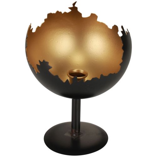 Décoration de table bougeoir Noël métal 19cm Ø15cm